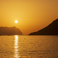 Buy canvas prints of Photography with a sunrise on the beach of the cocedores del hornillo in Aguilas by Vicen Photo
