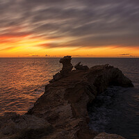 Buy canvas prints of Photography with a spectacular and cloudy sunrise in Ibiza by Vicen Photo