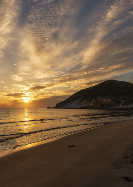 A sunrise on the Genoveses beach in Almeria Picture Board by Vicen Photo