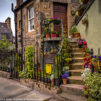 Buy canvas prints of Flowers in Stockbridge, Edinburgh by Ken le Grice