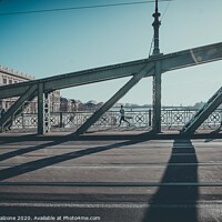 Buy canvas prints of Shadows on Liberty Bridge, Budapest by Sergio Falzone