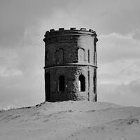 Buy canvas prints of Solomon's Temple half covered in snow, Buxton, Der by Christopher Shoults