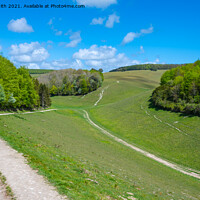 Buy canvas prints of Monarchs Way in South Downs National Park by Geoff Smith