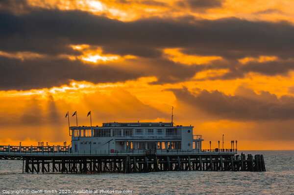 Worthing Pier at Sunrise Picture Board by Geoff Smith
