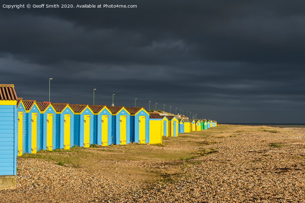 Beach huts in Littlehampton Picture Board by Geoff Smith