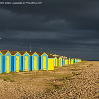 Buy canvas prints of Beach huts in Littlehampton by Geoff Smith