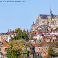 Buy canvas prints of Arundel town and cathedral by Geoff Smith