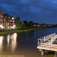 Buy canvas prints of River in Arundel at night by Geoff Smith