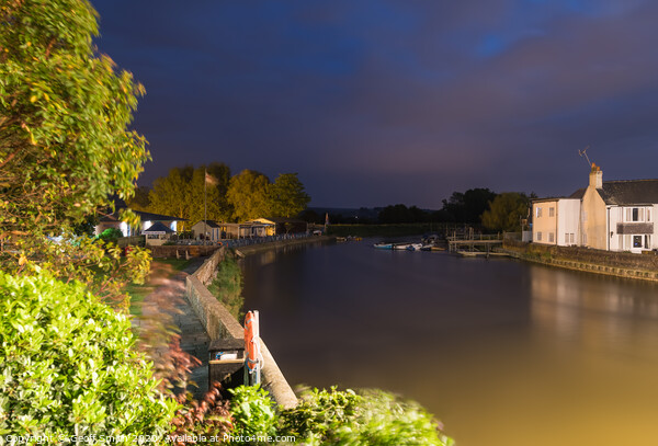 Arundel river at night Picture Board by Geoff Smith