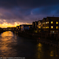 Buy canvas prints of River sunset at Arundel by Geoff Smith