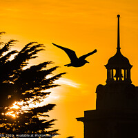 Buy canvas prints of Sunset by Clock Tower by Geoff Smith