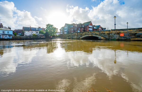 River Arun flooded in Arundel Picture Board by Geoff Smith