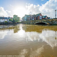 Buy canvas prints of River Arun flooded in Arundel by Geoff Smith