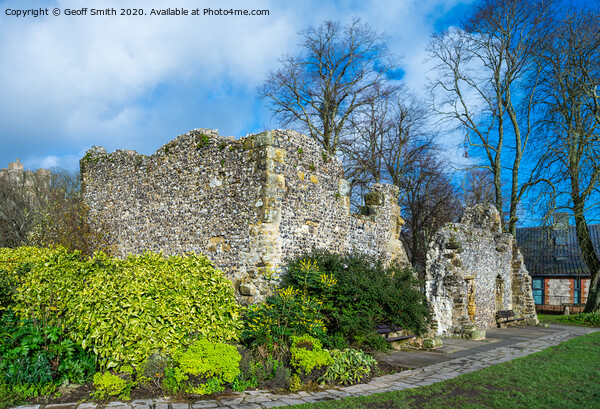 Blackfriars Dominican Friary Ruins in Arundel Picture Board by Geoff Smith