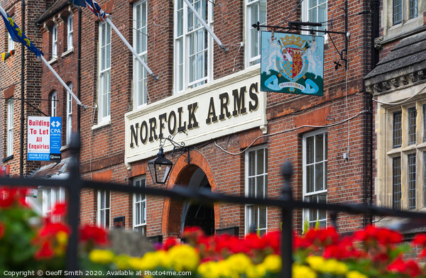 Norfolk Arms Hotel in Arundel Picture Board by Geoff Smith
