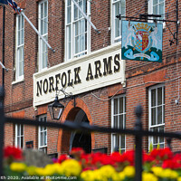 Buy canvas prints of Norfolk Arms Hotel in Arundel by Geoff Smith