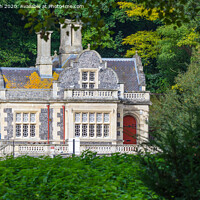 Buy canvas prints of Swanbourne Lodge in Arundel by Geoff Smith