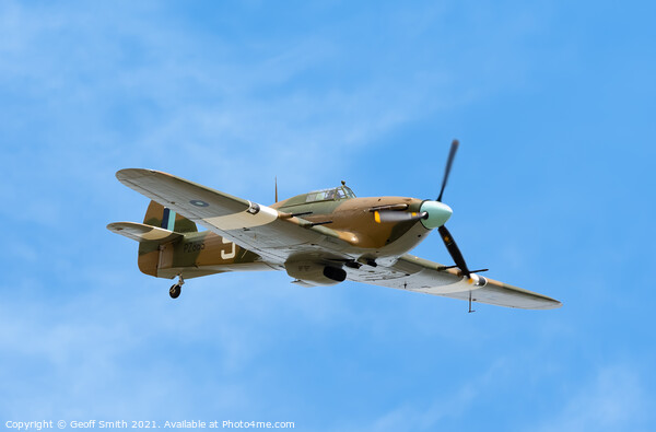 Hawker Hurricane Aircraft Picture Board by Geoff Smith