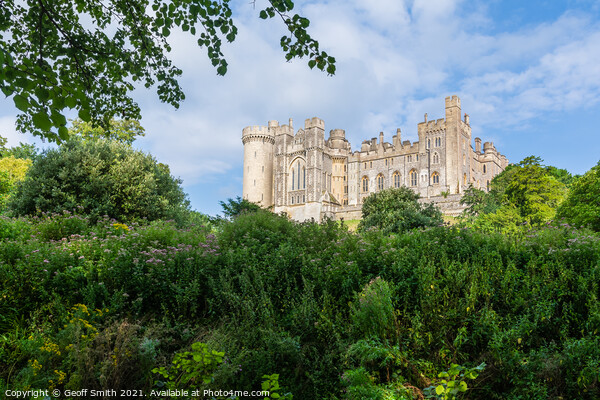 Arundel Castle on a Hill Picture Board by Geoff Smith