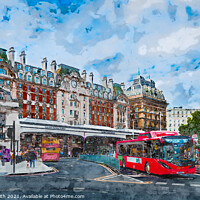 Buy canvas prints of London Victoria Station Painterly by Geoff Smith