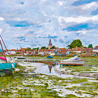 Buy canvas prints of Bosham Village Quay Painting by Geoff Smith
