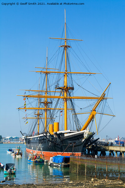 HMS Warrior at Portsmouth Picture Board by Geoff Smith