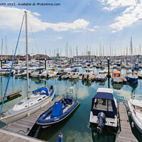Buy canvas prints of Haslar Marina in Portsmouth Harbour by Geoff Smith