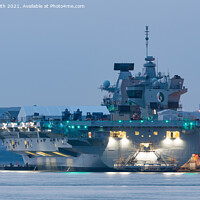Buy canvas prints of HMS Queen Elizabeth Aircraft Carrier by Geoff Smith