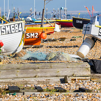 Buy canvas prints of Fishing boats in Worthing by Geoff Smith