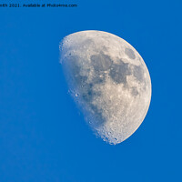 Buy canvas prints of Moon with Blue Sky by Geoff Smith