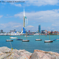 Buy canvas prints of Portsmouth Harbour and City by Geoff Smith