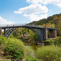 Buy canvas prints of Iron Bridge from Upstream by Allan Bell