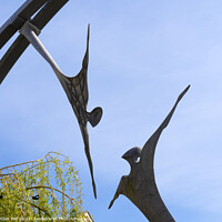 Buy canvas prints of Empowerment Sculpture Lincoln City by Allan Bell