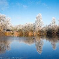Buy canvas prints of Winter Reflections by Allan Bell