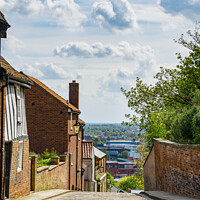 Buy canvas prints of Old Town overlooking Lower Lincoln by Allan Bell