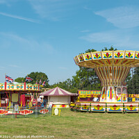 Buy canvas prints of Funfair Before the Crowds Arrive by Allan Bell