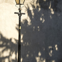 Buy canvas prints of Old street lamp by Allan Bell