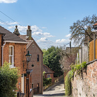 Buy canvas prints of  Well Lane Lincoln old town by Allan Bell