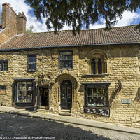 Buy canvas prints of Norman house Steep Hill Lincoln old town by Allan Bell