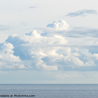 Buy canvas prints of Clouds over sea by Allan Bell