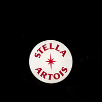 Buy canvas prints of Stella Artois sign  by Allan Bell