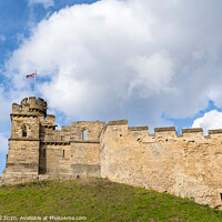 Buy canvas prints of Lincoln castle observation tower and walls by Allan Bell