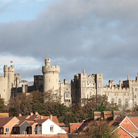 Buy canvas prints of Arundel castle south elevation by Allan Bell