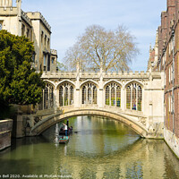 Buy canvas prints of Bridge of Sighs St Johns College Cambridge by Allan Bell