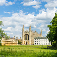 Buy canvas prints of Kings college and Chapel and Trinity college from  by Allan Bell