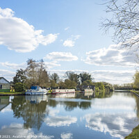 Buy canvas prints of Reflections in the River Cam by Allan Bell