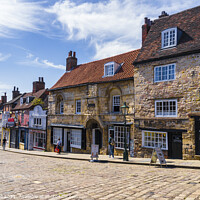 Buy canvas prints of Jews house from Steep Hill Lincoln by Allan Bell