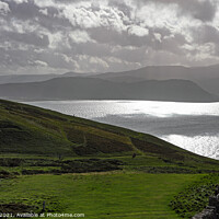 Buy canvas prints of Conwy Bay Snowdonia From Great Orme by Allan Bell