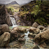 Buy canvas prints of Emerald Rock Pool, Lake District by Alan Jenkinson