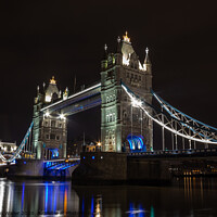 Buy canvas prints of Tower Bridge Covid style by Benjamin Waller
